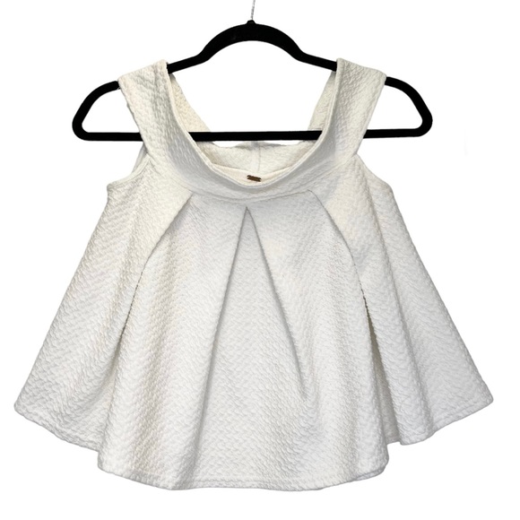 Free People Priscilla Off Shoulder Top Size XS White Flowy Tank - Picture 5 of 11